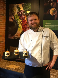 Chef Zach Wells with Sliders